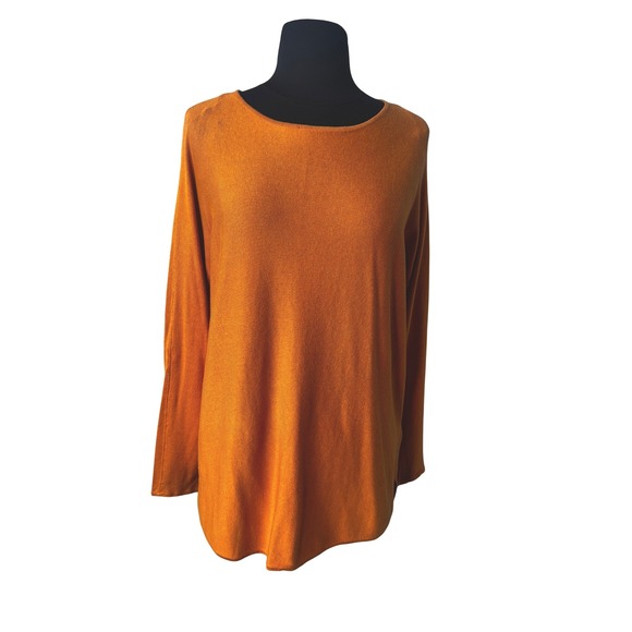 Michael‎ Kors Knit Tunic Top mustard yellow gold Long Sleeve Casual sweater med - Picture 1 of 8